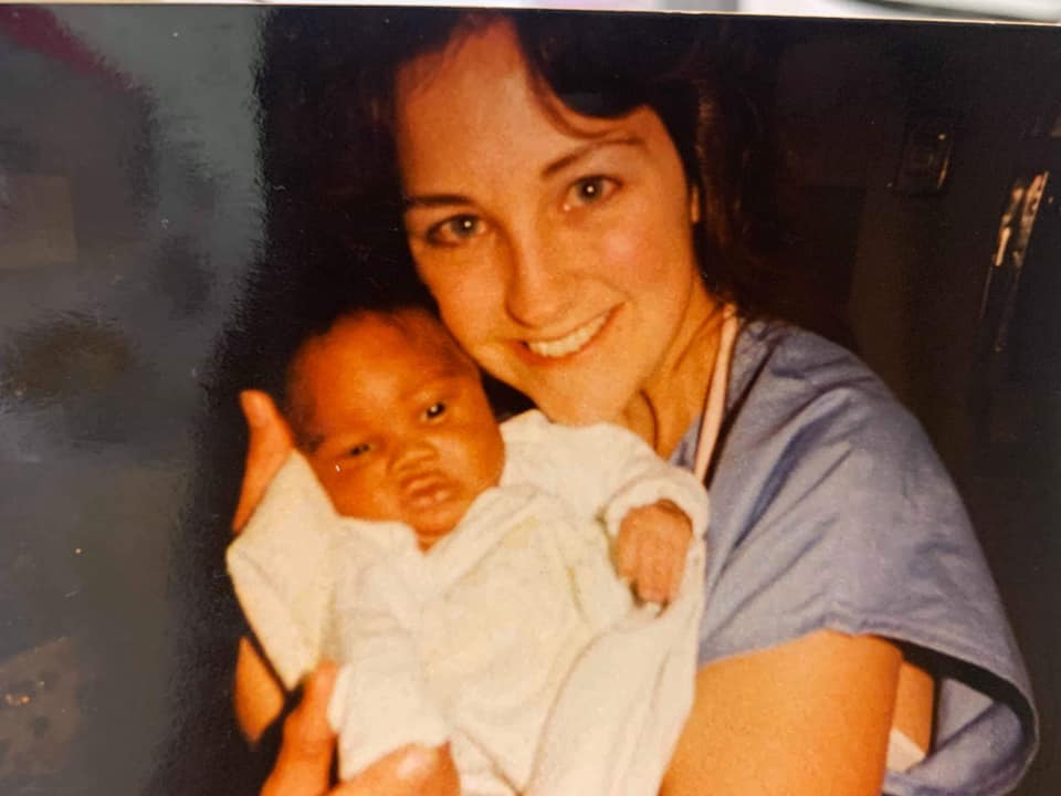 NEWBORN David Caldwell and NICU nurse Lissa McGowan