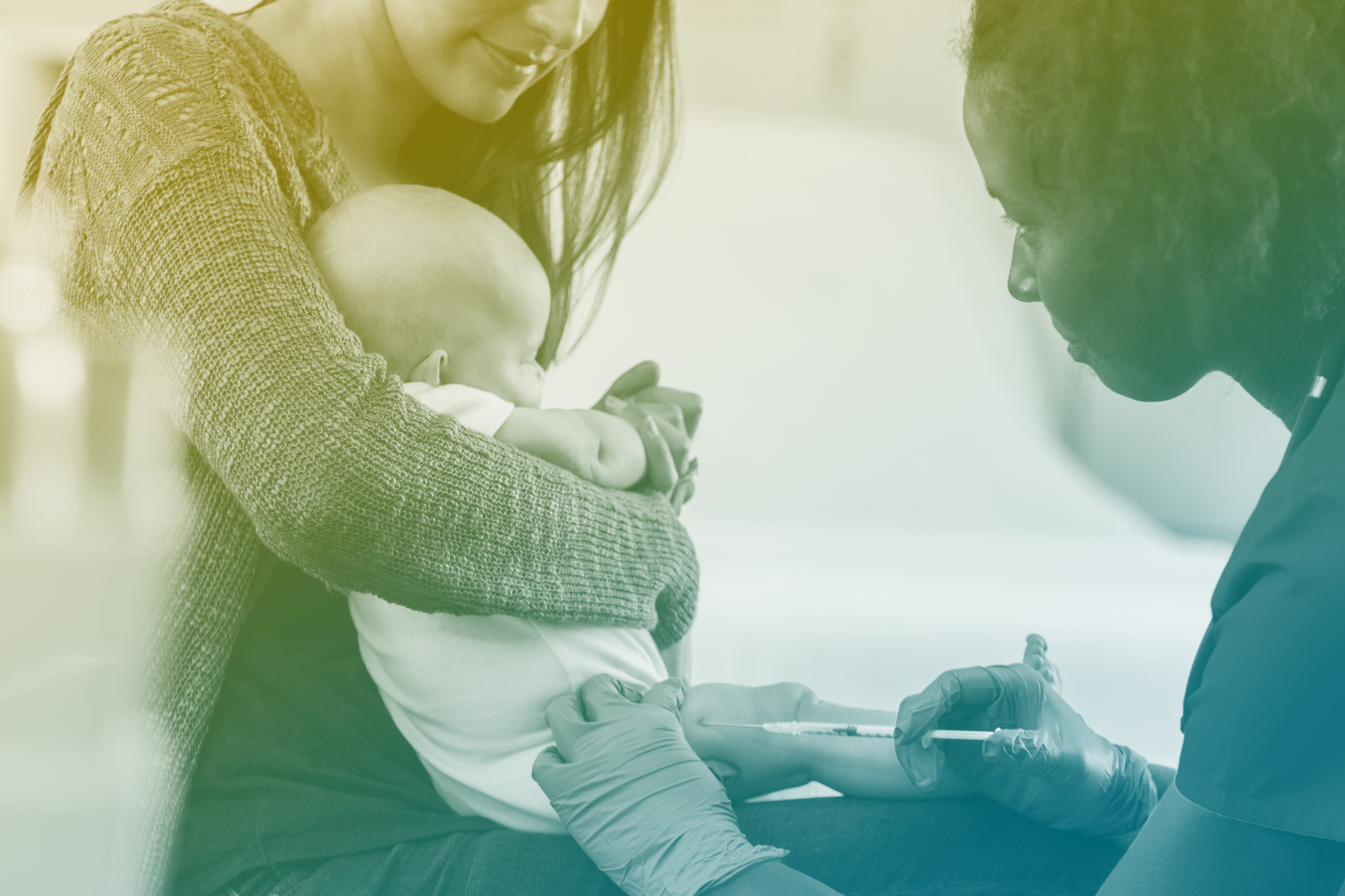 baby getting vaccination