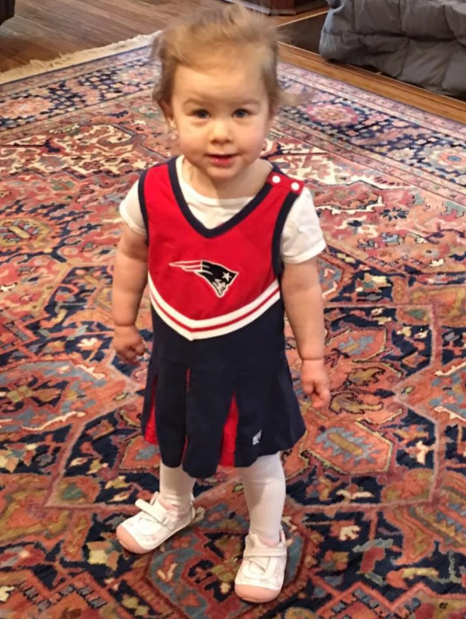 Sadie Rutenberg Cheerleading Outfit Patriots